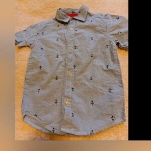 Carter's Anchors Away Short Sleeve Button Up